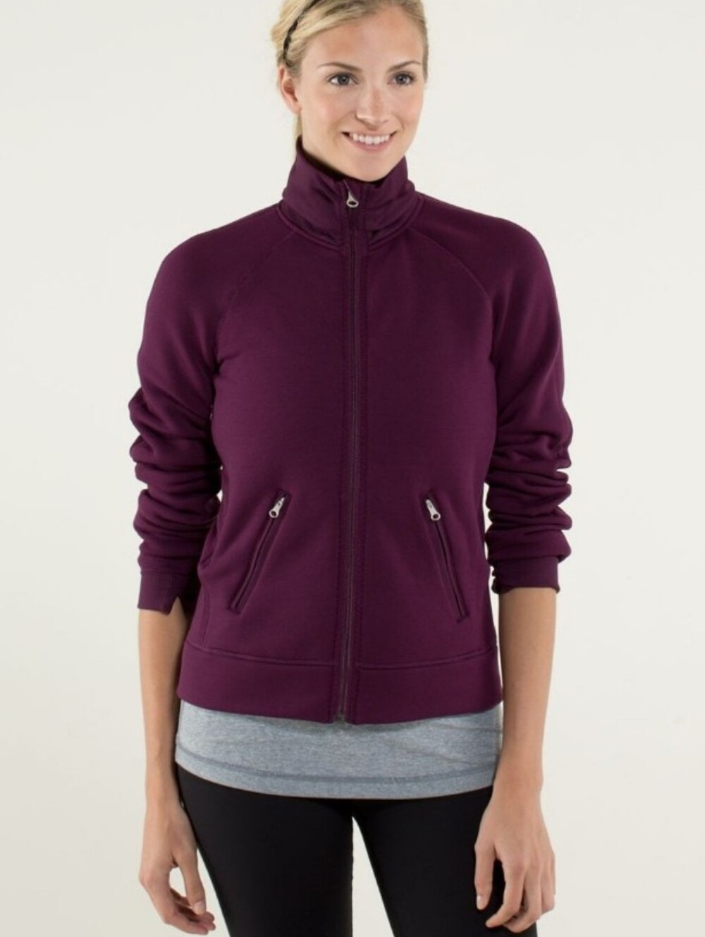 Lululemon Dark Plum Keep It Cozy Jacket